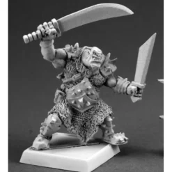 Tabletop Miniatures>Reaper Miniatures Black Orc Tundra Stalker #14640 Kargir Unpainted RPG D&D Mini - Your Source for Gaming Essentials