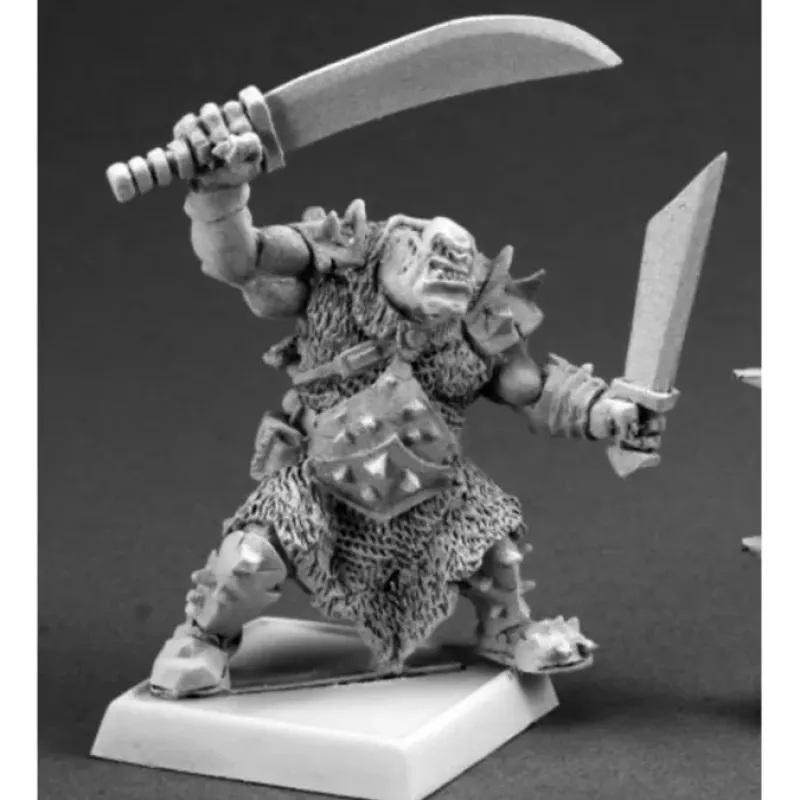 Tabletop Miniatures>Reaper Miniatures Black Orc Tundra Stalker #14640 Kargir Unpainted RPG D&D Mini - Your Source for Gaming Essentials