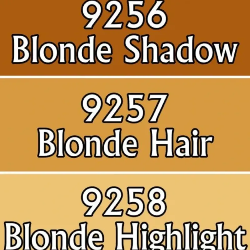 Tabletop Miniatures>Reaper Miniatures Blonde Hair Triad 09786 Master Series Triads 3 Pack .5oz Paint - Your Source for Gaming Essentials