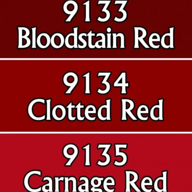 Tabletop Miniatures>Reaper Miniatures Bloodthirsty Reds 09745 Master Series Triads 3 Pack .5oz Paint - Your Source for Gaming Essentials