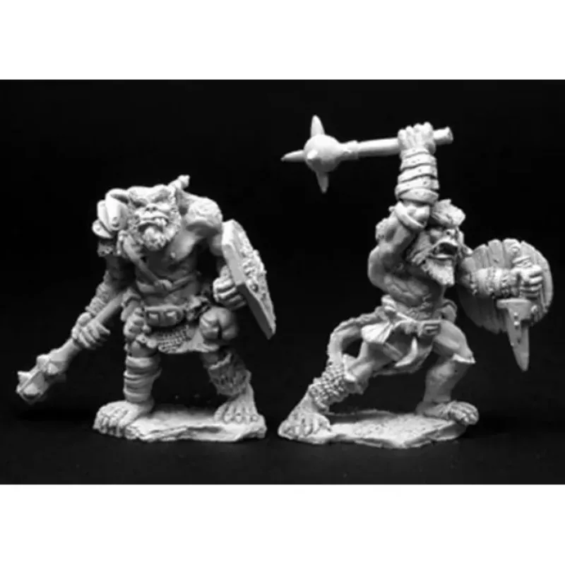 Tabletop Miniatures>Reaper Miniatures Bugbear Warrior (2 Pieces) #02818 Dark Heaven Unpainted Metal - Your Source for Gaming Essentials