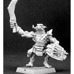 Tabletop Miniatures>Reaper Miniatures Bull Orc Warrior, Reven Grunt #14347 Reven Unpainted D&D Mini - Your Source for Gaming Essentials