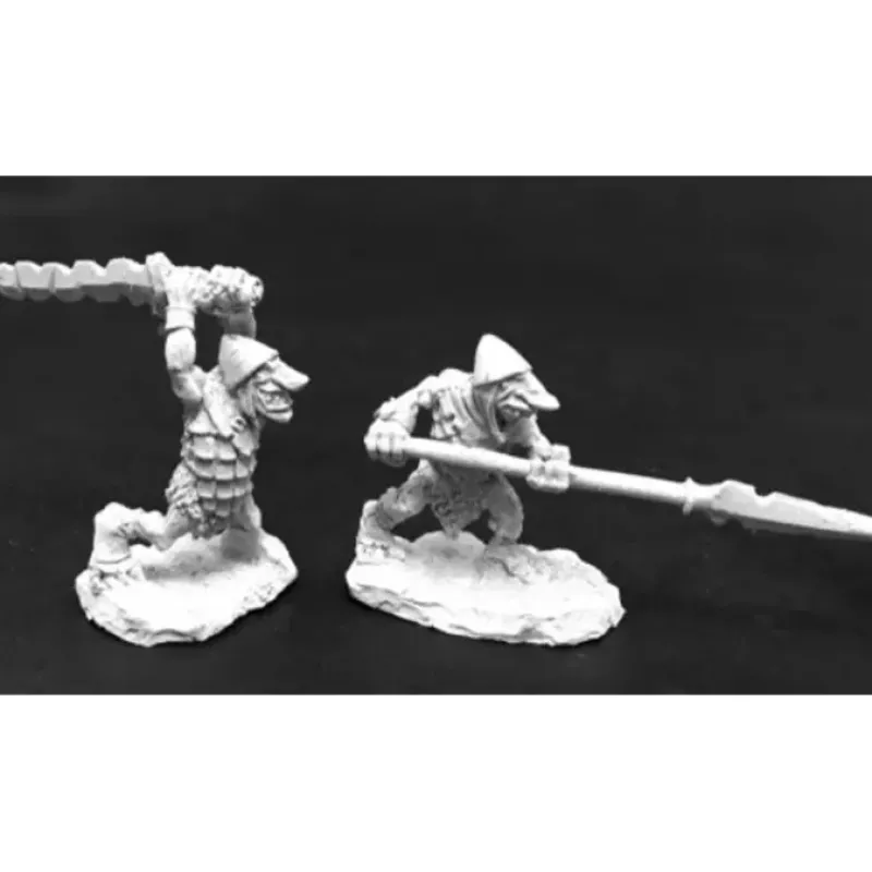 Tabletop Miniatures>Reaper Miniatures Cave Goblin Breakers (2) #03778 Dark Heaven Legends Unpainted - Your Source for Gaming Essentials