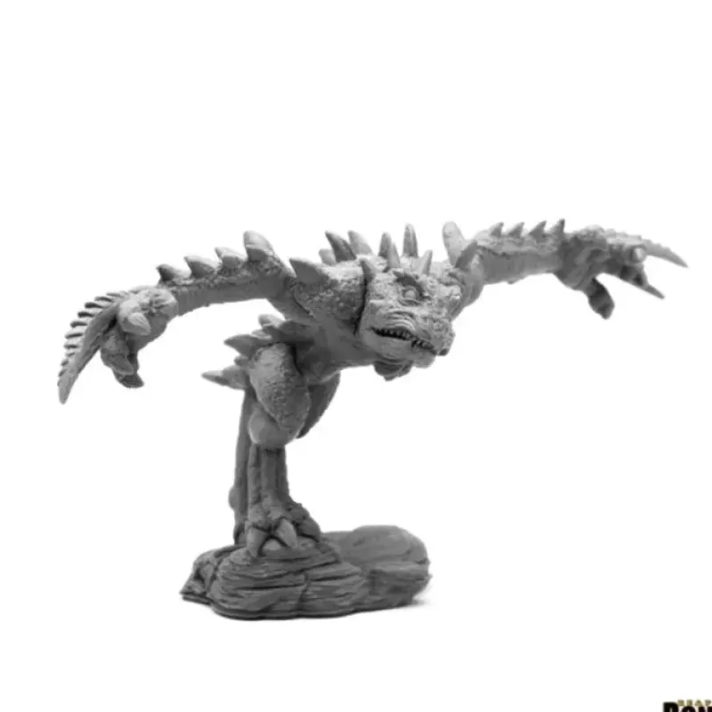 Tabletop Miniatures>Reaper Miniatures Chaos Toad Brawler #44097 Bones Black Unpainted Plastic Figure - Your Source for Gaming Essentials