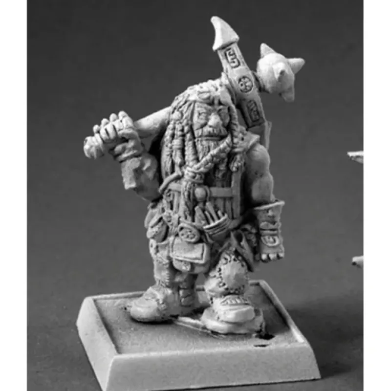 Tabletop Miniatures>Reaper Miniatures Cheiton, Dwarf Hero 60122 Pathfinder Miniatures Unpainted Mini - Your Source for Gaming Essentials