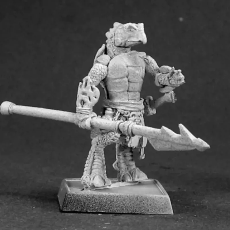 Tabletop Miniatures>Reaper Miniatures Chhaya, Sergeant #14454 Reptus Unpainted RPG D&D Mini Figure - Your Source for Gaming Essentials