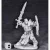 Tabletop Miniatures>Reaper Miniatures Crusader Champion (Attacking)#77550 Bones Unpainted Plastic - Your Source for Gaming Essentials