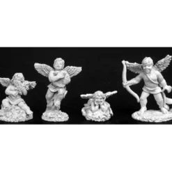 Tabletop Miniatures>Reaper Miniatures Cupid and Cherubs (4 Pcs) #02787 Dark Heaven Unpainted Metal - Your Source for Gaming Essentials