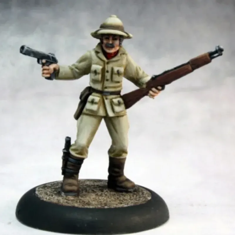 Tabletop Miniatures>Reaper Miniatures Dan Mcdermott, Pulp Era Hero #50295 Chronoscope Unpainted Mini - Your Source for Gaming Essentials