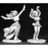 Tabletop Miniatures>Reaper Miniatures Dancing Girls (2 Pieces) #02448 Dark Heaven Unpainted Metal - Your Source for Gaming Essentials