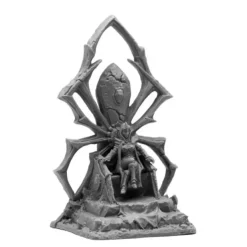 Tabletop Miniatures>Reaper Miniatures Dark Elf Queen on Throne #44090 Bones Black Unpainted Plastic - Your Source for Gaming Essentials