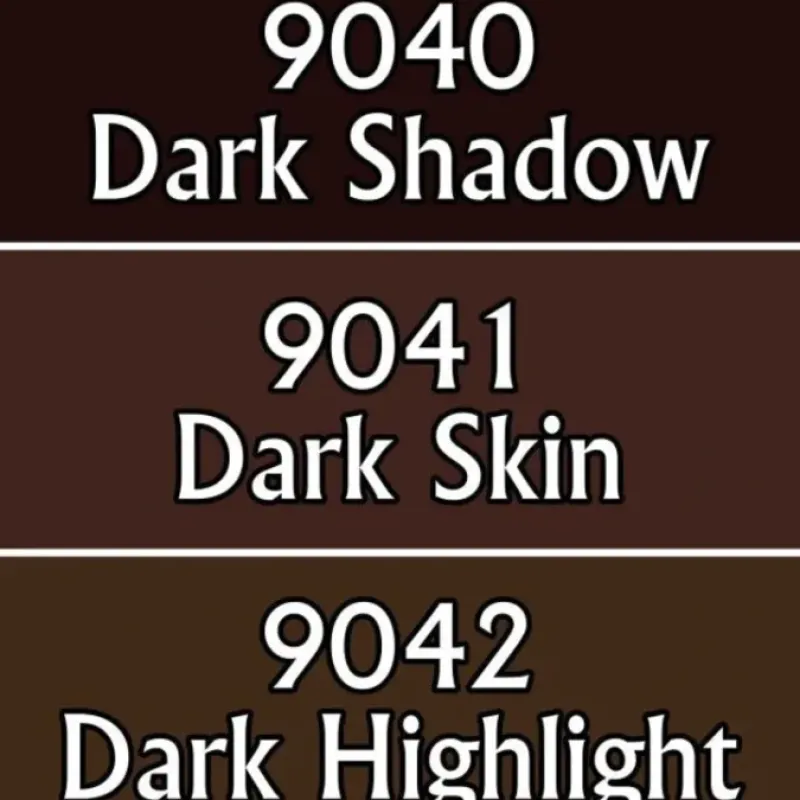 Tabletop Miniatures>Reaper Miniatures Dark Skin Tones #09714 Master Series Triads 3 Pack .5oz Paint - Your Source for Gaming Essentials