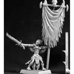 Tabletop Miniatures>Reaper Miniatures Darkspawn Standard Bearer #14530 Darkspawn Unpainted D&D Mini - Your Source for Gaming Essentials