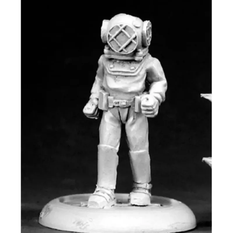 Tabletop Miniatures>Reaper Miniatures Deep Sea Diver #50085 Chronoscope Metal D&D RPG Mini Figure - Your Source for Gaming Essentials