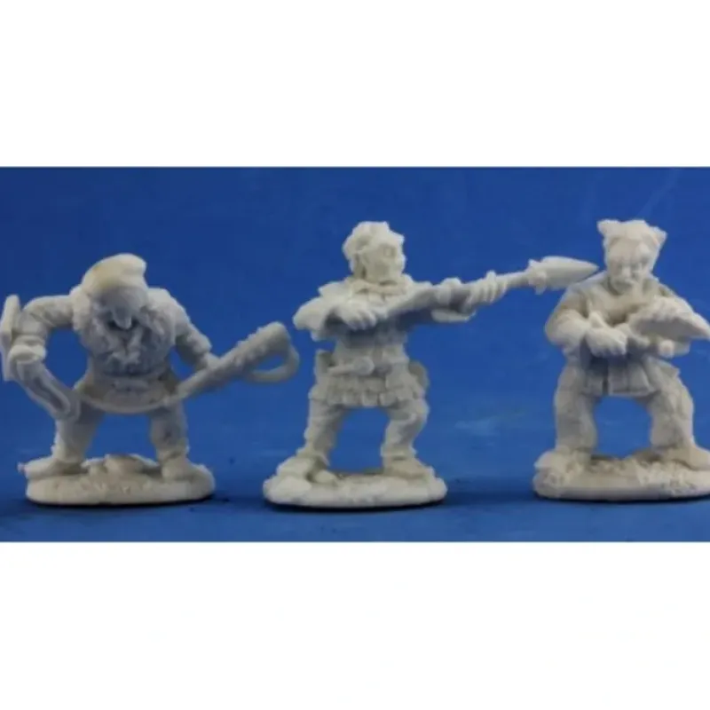 Tabletop Miniatures>Reaper Miniatures Derro (3) #77332 Bones Unpainted Plastic D&D RPG Mini Figure - Your Source for Gaming Essentials
