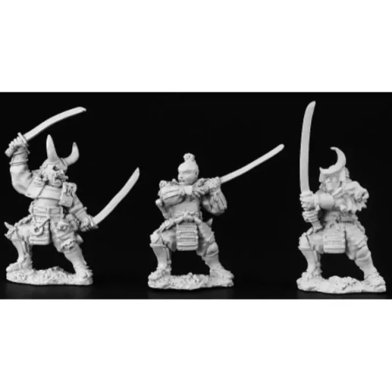 Tabletop Miniatures>Reaper Miniatures DHL Classics: Samurai (3) #03460 Dark Heaven Unpainted Metal - Your Source for Gaming Essentials
