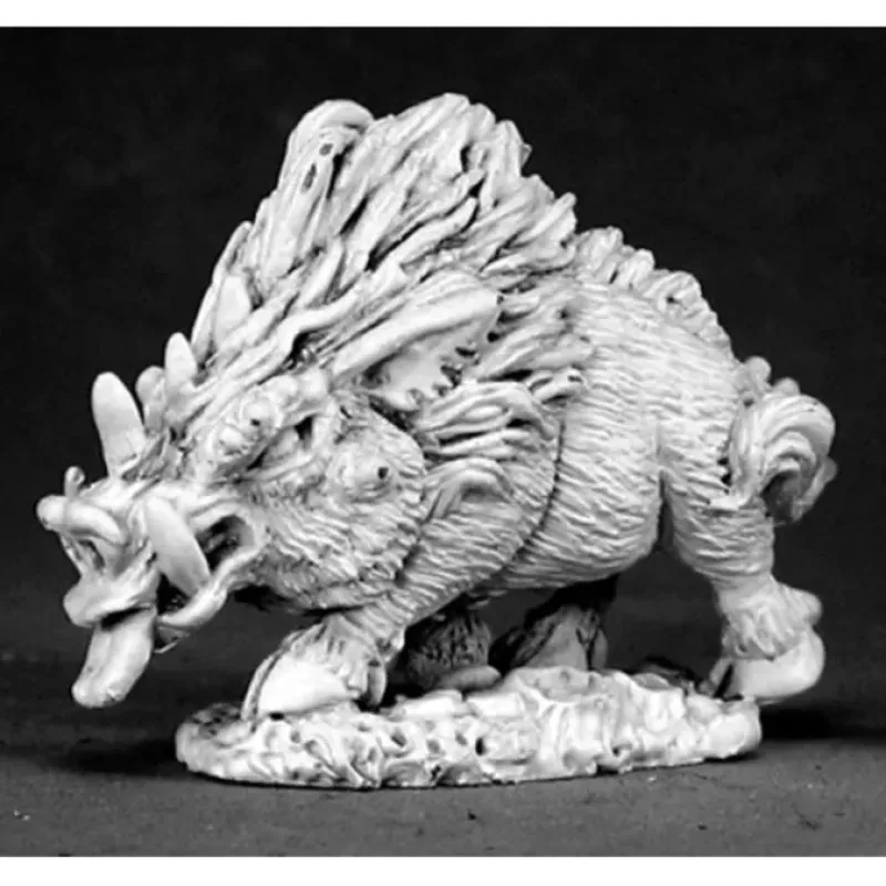 Tabletop Miniatures>Reaper Miniatures Dire Boar #02527 Dark Heaven Legends Unpainted Metal Figure - Your Source for Gaming Essentials