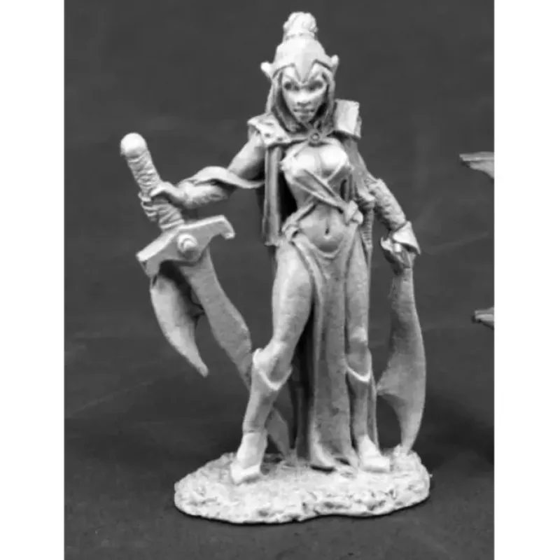 Tabletop Miniatures>Reaper Miniatures D'Mona, Female Vampire #03814 Dark Heaven Unpainted Mini - Your Source for Gaming Essentials