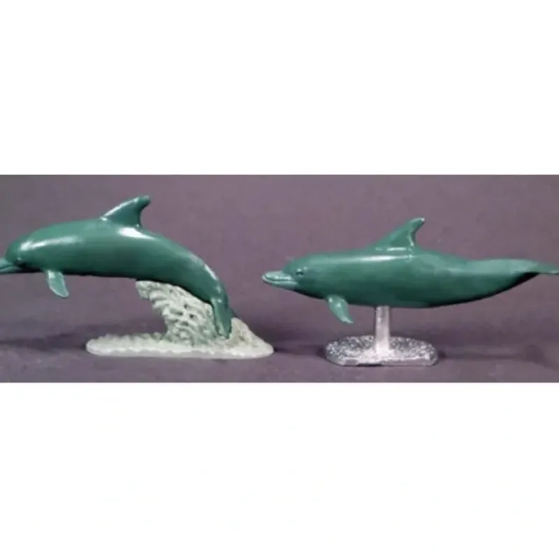 Tabletop Miniatures>Reaper Miniatures Dolphins (2) #03726 Dark Heaven Legends Unpainted Mini Figure - Your Source for Gaming Essentials
