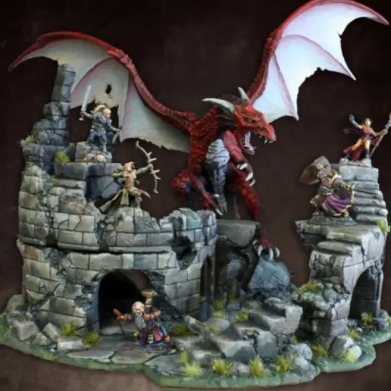 Tabletop Miniatures>Reaper Miniatures Dragons Don't Share (5) #77381 Bones Unpainted Plastic Figure - Your Source for Gaming Essentials