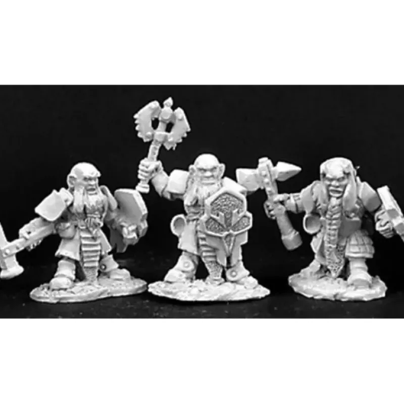 Tabletop Miniatures>Reaper Miniatures Duergar Sergeant & Grunts 3P 02989 Dark Heaven Unpainted Mini - Your Source for Gaming Essentials