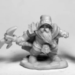 Tabletop Miniatures>Reaper Miniatures Durok, Dwarf Ranger #77480 Bones Unpainted Plastic Mini Figure - Your Source for Gaming Essentials