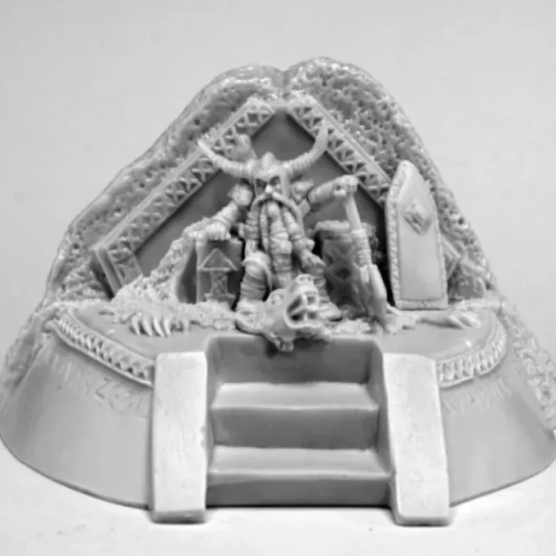 Tabletop Miniatures>Reaper Miniatures Dwarf King on Throne 77570 Bones Unpainted RPG D&D Mini Figure - Your Source for Gaming Essentials