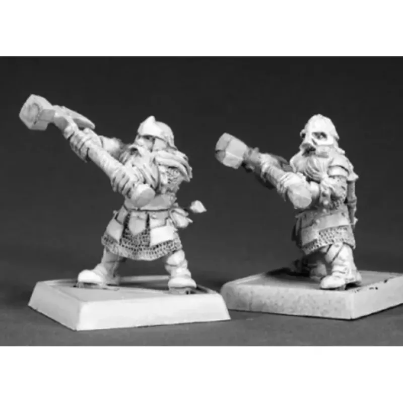 Tabletop Miniatures>Reaper Miniatures Dwarf Kneebreakers (9) #06196 Warlord Army Pack Unpainted Mini - Your Source for Gaming Essentials