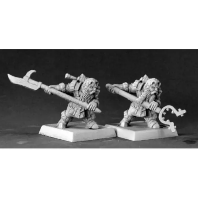 Tabletop Miniatures>Reaper Miniatures Dwarf Mancatchers (9) #06216 Warlord Army Pack Unpainted Mini - Your Source for Gaming Essentials