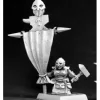 Tabletop Miniatures>Reaper Miniatures Dwarf Standard Bearer #14531 Dwarves Unpainted RPG Mini Figure - Your Source for Gaming Essentials