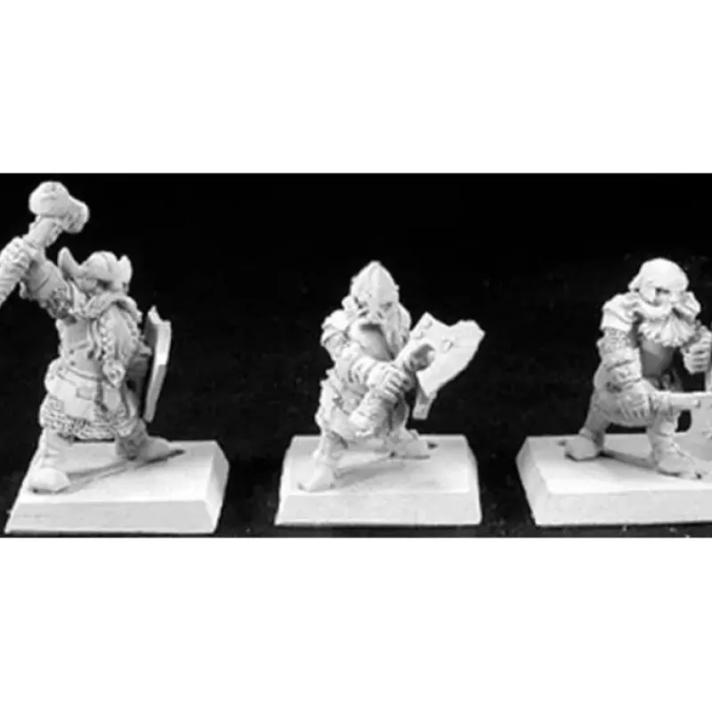 Tabletop Miniatures>Reaper Miniatures Dwarf Warriors (9), Dwarf Grunt #06117 Warlord Army Unpainted - Your Source for Gaming Essentials