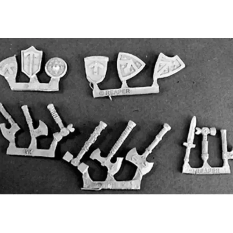 Tabletop Miniatures>Reaper Miniatures Dwarven Weapons (15) #14263 Dwarves Unpainted RPG Mini Figure - Your Source for Gaming Essentials