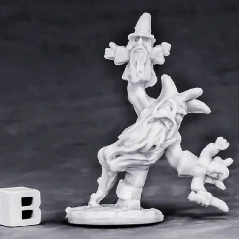 Tabletop Miniatures>Reaper Miniatures Dwarven Berserk Jester#77569 Bones Unpainted Plastic Figure - Your Source for Gaming Essentials