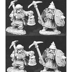 Reaper Miniatures Dwarven Miners 4P 06040 Dark Heaven Army Packs Unpainted Mini - Your Source for Gaming Essentials Flash Sale