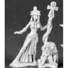 Tabletop Miniatures>Reaper Miniatures Egyptian Priestess and Baboon 03506 Dark Heaven Unpainted Mini - Your Source for Gaming Essentials