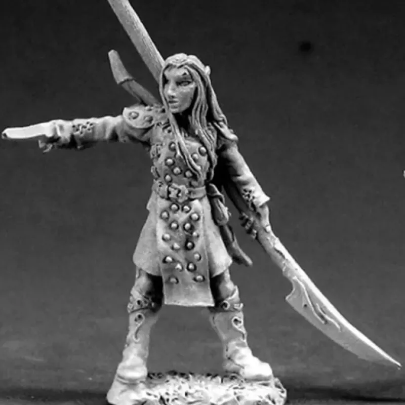 Tabletop Miniatures>Reaper Miniatures Eldolan, Elf Fighter #03358 Dark Heaven Unpainted Metal - Your Source for Gaming Essentials