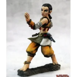 Tabletop Miniatures>Reaper Miniatures Esmeria Female Half Elf Monk 03654 Dark Heaven Unpainted Mini - Your Source for Gaming Essentials
