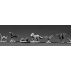 Tabletop Miniatures>Reaper Miniatures Familiar Pack I (7) #02018 Dark Heaven Legends Unpainted Metal - Your Source for Gaming Essentials