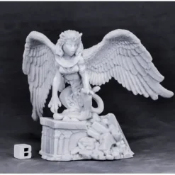Tabletop Miniatures>Reaper Miniatures Female Sphinx#77576 Bones Unpainted Plastic RPG Mini Figure - Your Source for Gaming Essentials