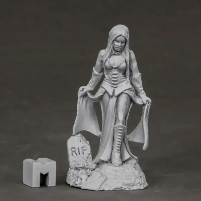 Tabletop Miniatures>Reaper Miniatures Female Vampire#03853 Dark Heaven Unpainted Metal - Your Source for Gaming Essentials