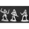 Tabletop Miniatures>Reaper Miniatures Female Rogues (3 Pcs) #03297 Dark Heaven Unpainted Metal - Your Source for Gaming Essentials