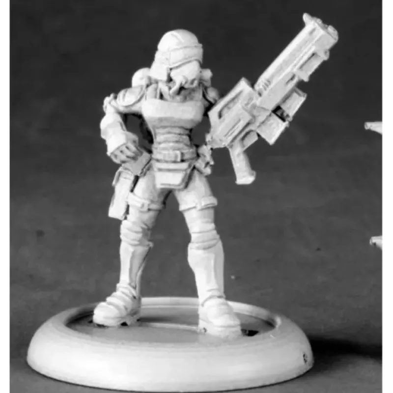 Tabletop Miniatures>Reaper Miniatures Female Nova Corp Officer #50146 Chronoscope RPG Mini Figure - Your Source for Gaming Essentials