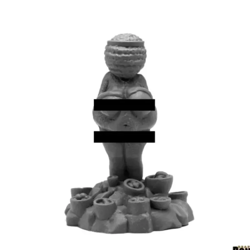 Tabletop Miniatures>Reaper Miniatures Fertility Idol 44093 Bones Black Unpainted Plastic Mini Figure - Your Source for Gaming Essentials