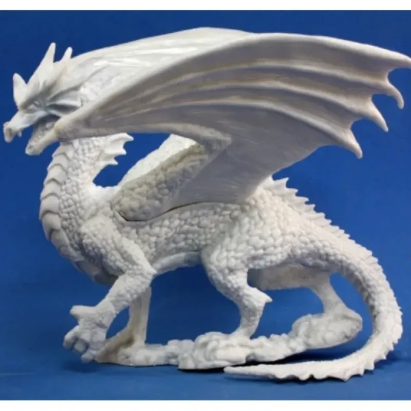 Tabletop Miniatures>Reaper Miniatures Fire Dragon #77109 Bones Unpainted Plastic D&D RPG Mini Figure - Your Source for Gaming Essentials