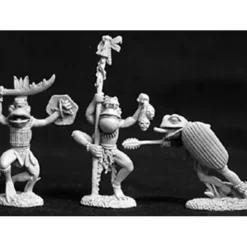 Tabletop Miniatures>Reaper Miniatures Frogmen (3 Pieces) #02630 Dark Heaven Legends Unpainted Metal - Your Source for Gaming Essentials