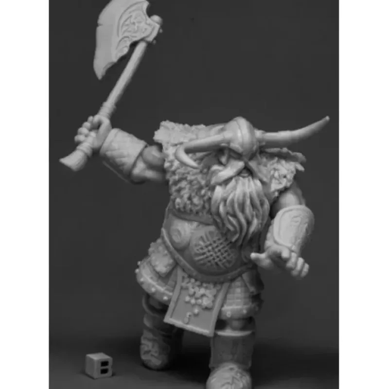 Tabletop Miniatures>Reaper Miniatures Frost Giant Warrior (1H Axe)77543 Bones Unpainted RPG Figure - Your Source for Gaming Essentials