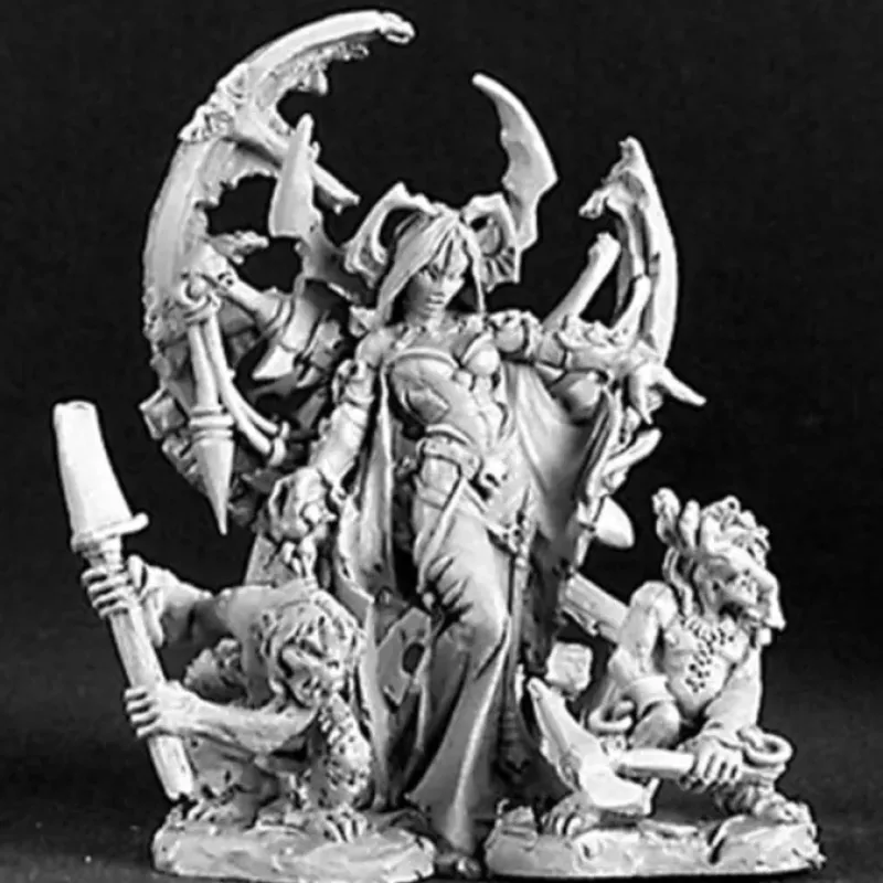 Tabletop Miniatures>Reaper Miniatures Ghoul Queen & Servants #03126 Dark Heaven Unpainted Metal - Your Source for Gaming Essentials