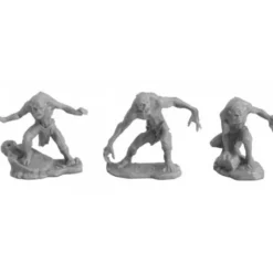 Tabletop Miniatures>Reaper Miniatures Ghouls (2) and Ghast #77720 Bones Unpainted Plastic Figures - Your Source for Gaming Essentials