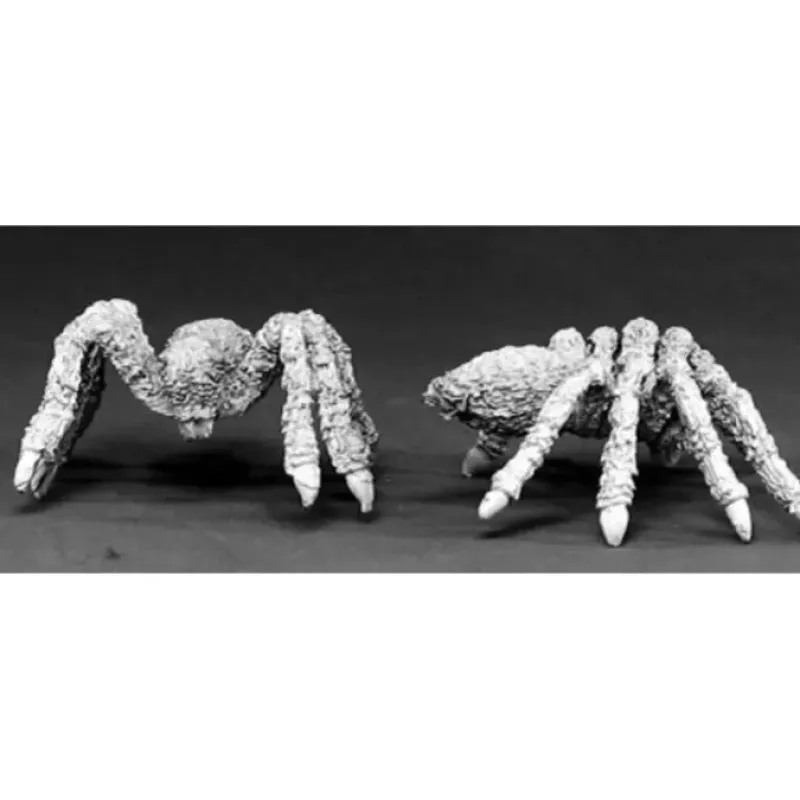 Tabletop Miniatures>Reaper Miniatures Giant Spiders (2) 02417 Dark Heaven Legends Unpainted Metal - Your Source for Gaming Essentials