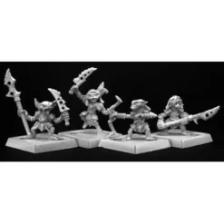 Tabletop Miniatures>Reaper Miniatures Goblin Warriors (4) 60006 Pathfinder Miniatures Unpainted Mini - Your Source for Gaming Essentials